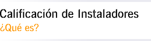 Calificación de Instaladores - ¿Qué es?