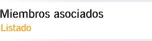 Miembros Asociados - Listado